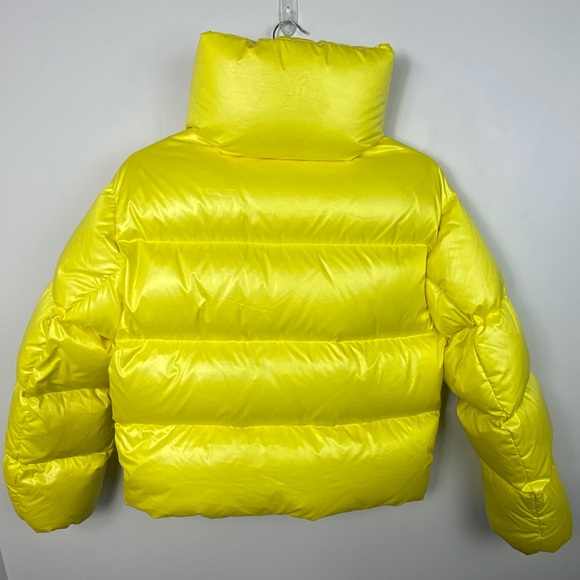 Aritzia TNA Puffer Jacket Mega Shorty Yellow Small - Picture 13 of 16